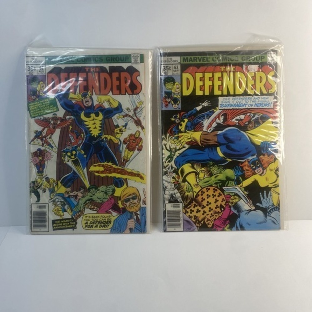 THE DEFENDERS #62 And #63. Very Good Condition.‎ In Plastic Sleeve. Ships Free!
